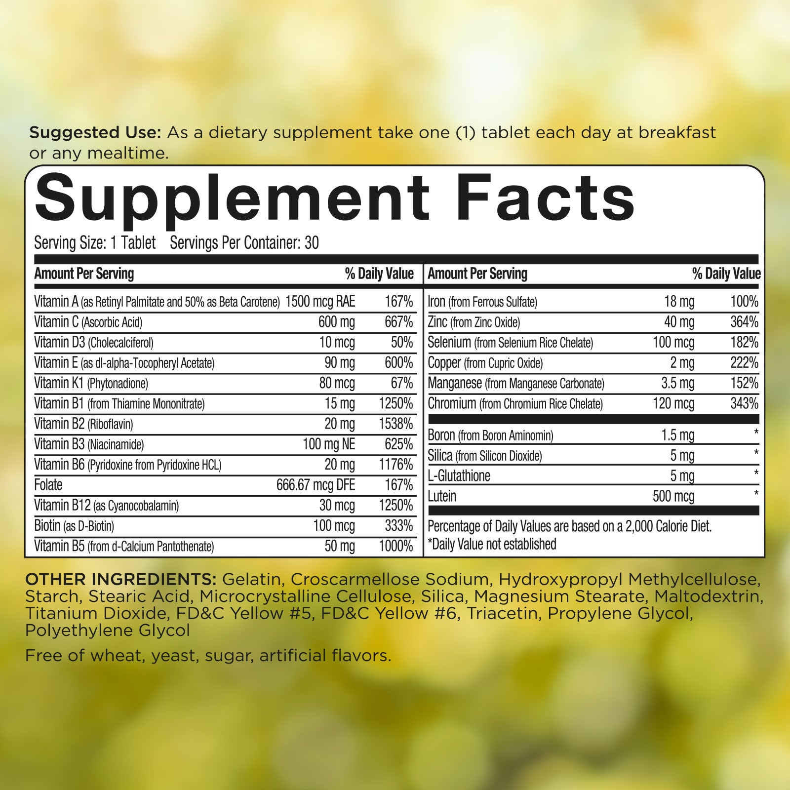 Powerall Multivitamin & Mineral Supplement