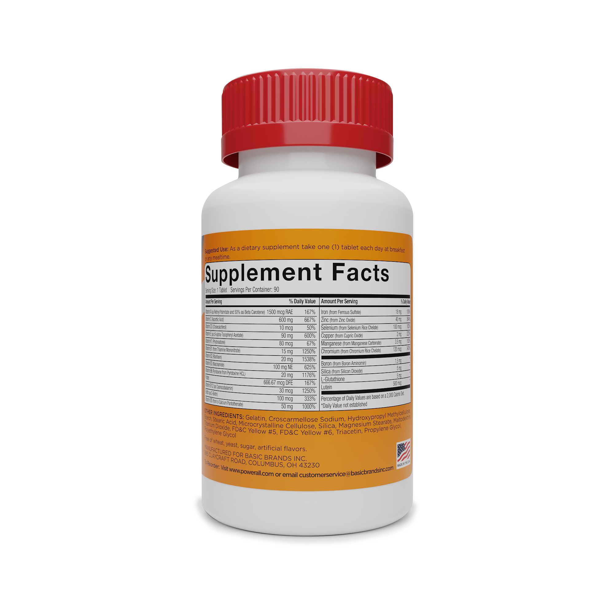 Powerall Multivitamin & Mineral Supplement