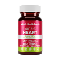 Basic Health Brands® Smart Heart Omega-3 Fish Oil, 1000 mg