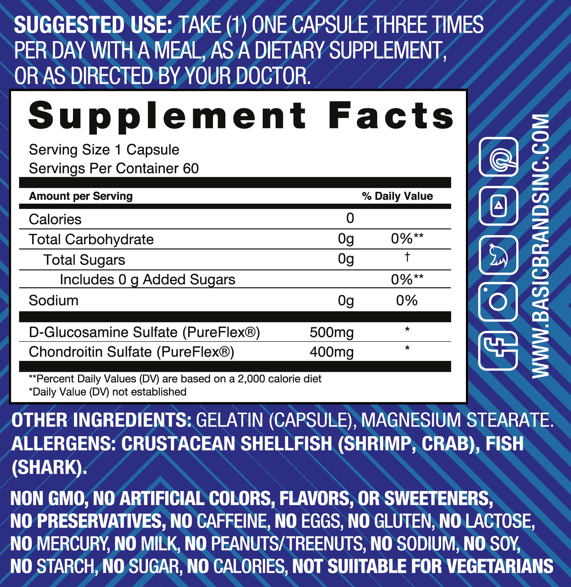 Basic Health Brands® Move Pureflex Glucosamine Chondroitin