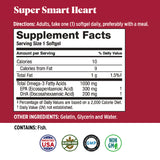 Basic Health Brands® SUPER SMART HEART Mega Potency Omega-3 Fish Oil, 1000 mg