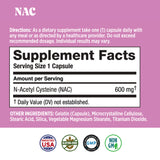 NAC 600 mg - N-Acetyl Cysteine (60 Capsules)