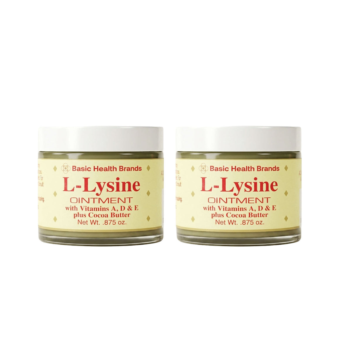 2 Pack Basic Health Brands® L-Lysine Ointment