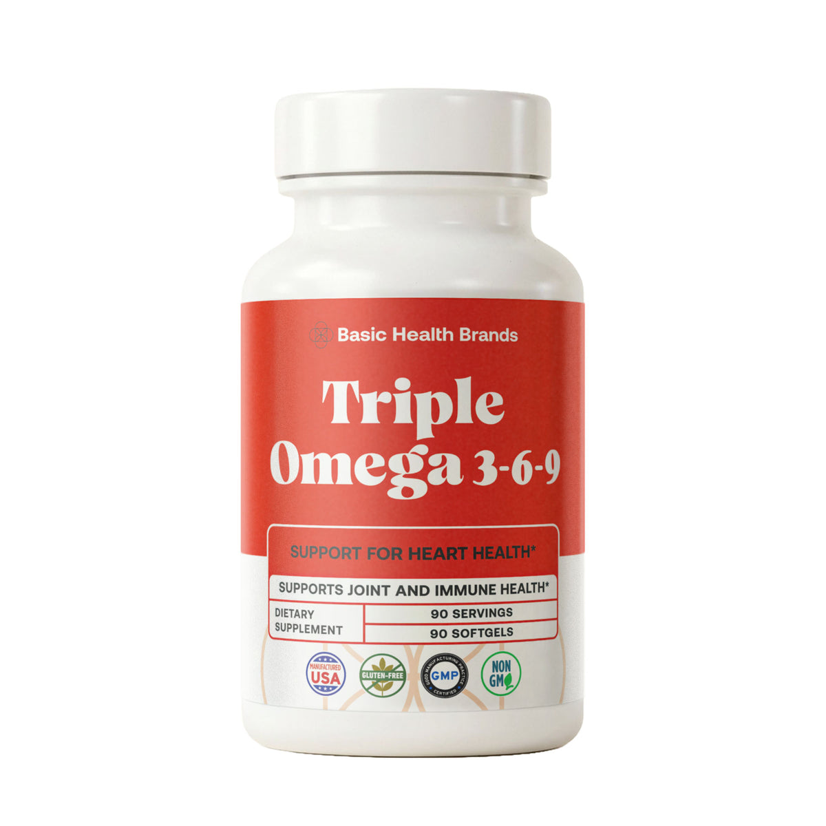 Basic Health Brands® Triple Omega 3-6-9 Fish, Flaxseed & Borage Oil