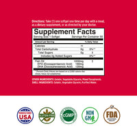 Basic Health Brands® Smart Heart Omega-3 Fish Oil, 1000 mg