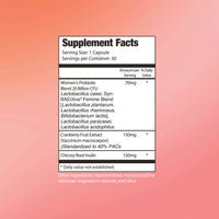 Omax® Women's Probiotic + Cranberry