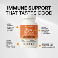 Basic Health Brands Zinc Lozenges, Orange, 100 Count