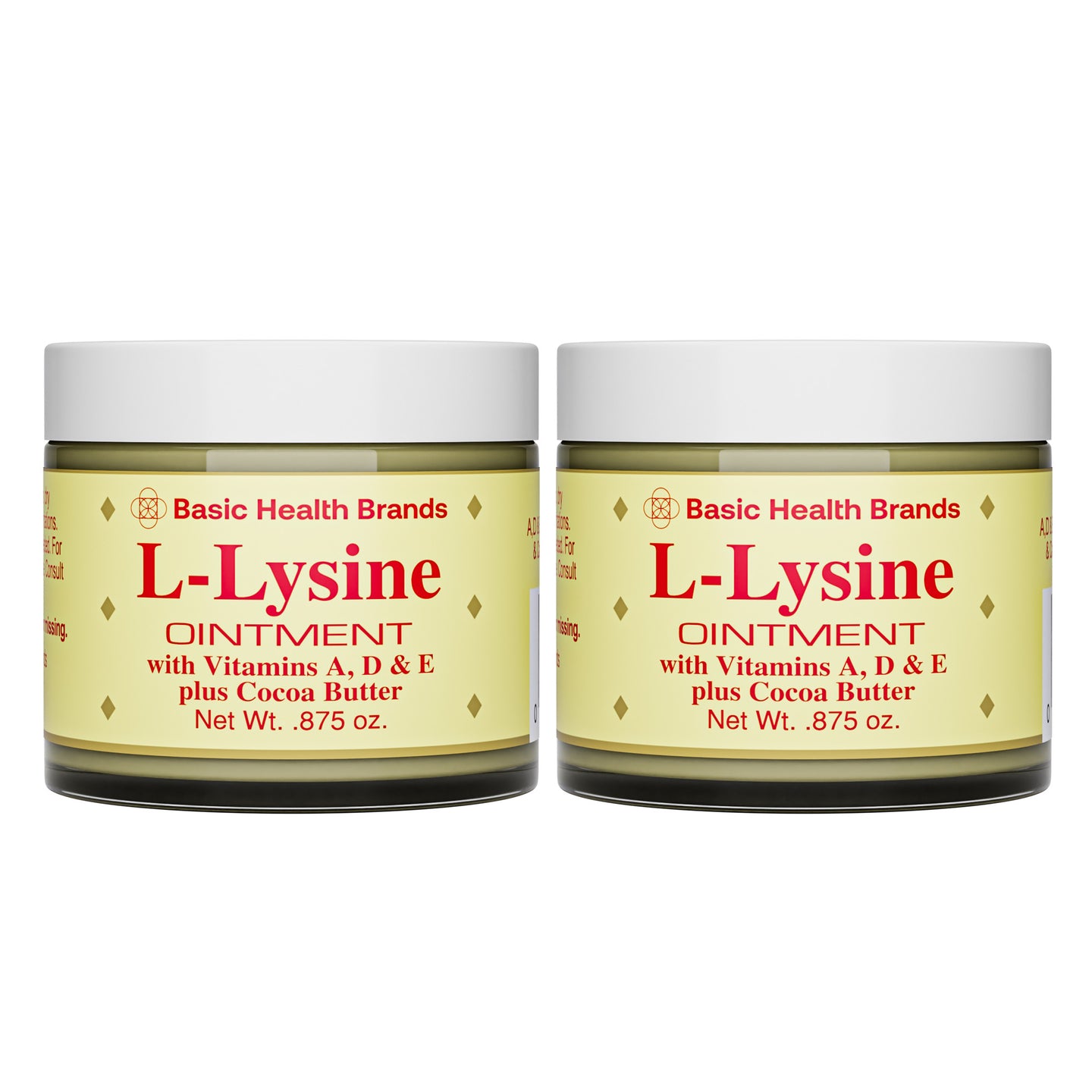 2 Pack Basic Health Brands® L-Lysine Ointment
