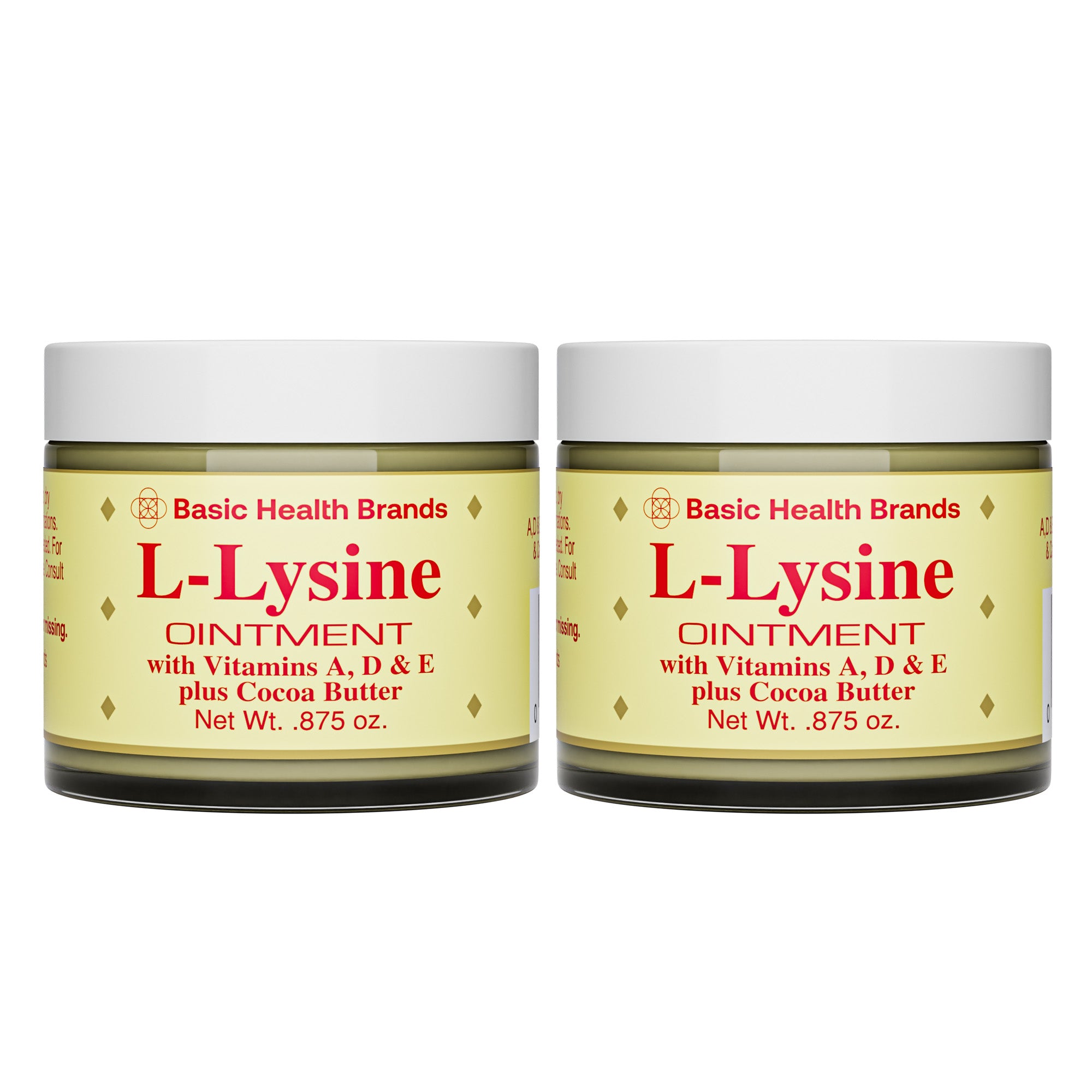 2 Pack Basic Health Brands® L-Lysine Ointment