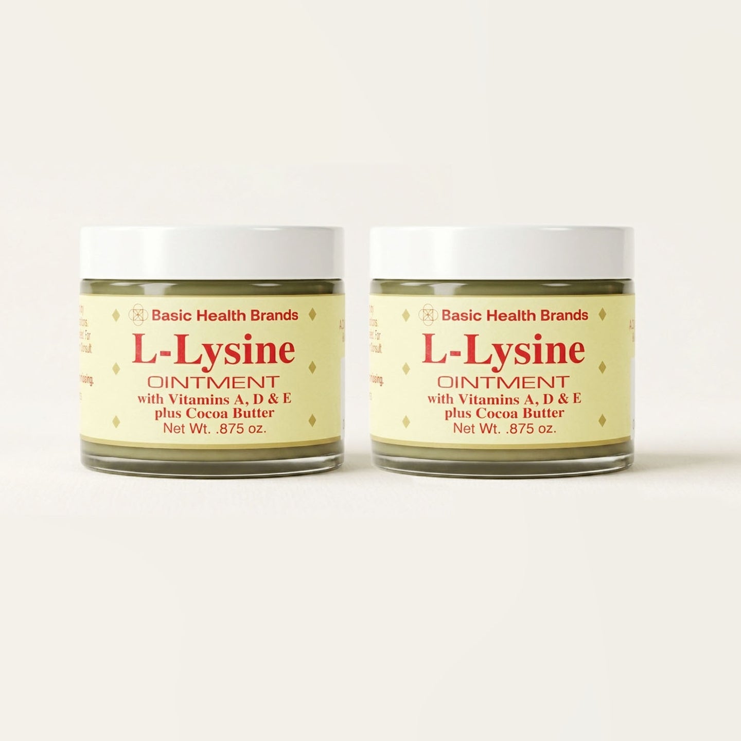 2 Pack Basic Health Brands® L-Lysine Ointment