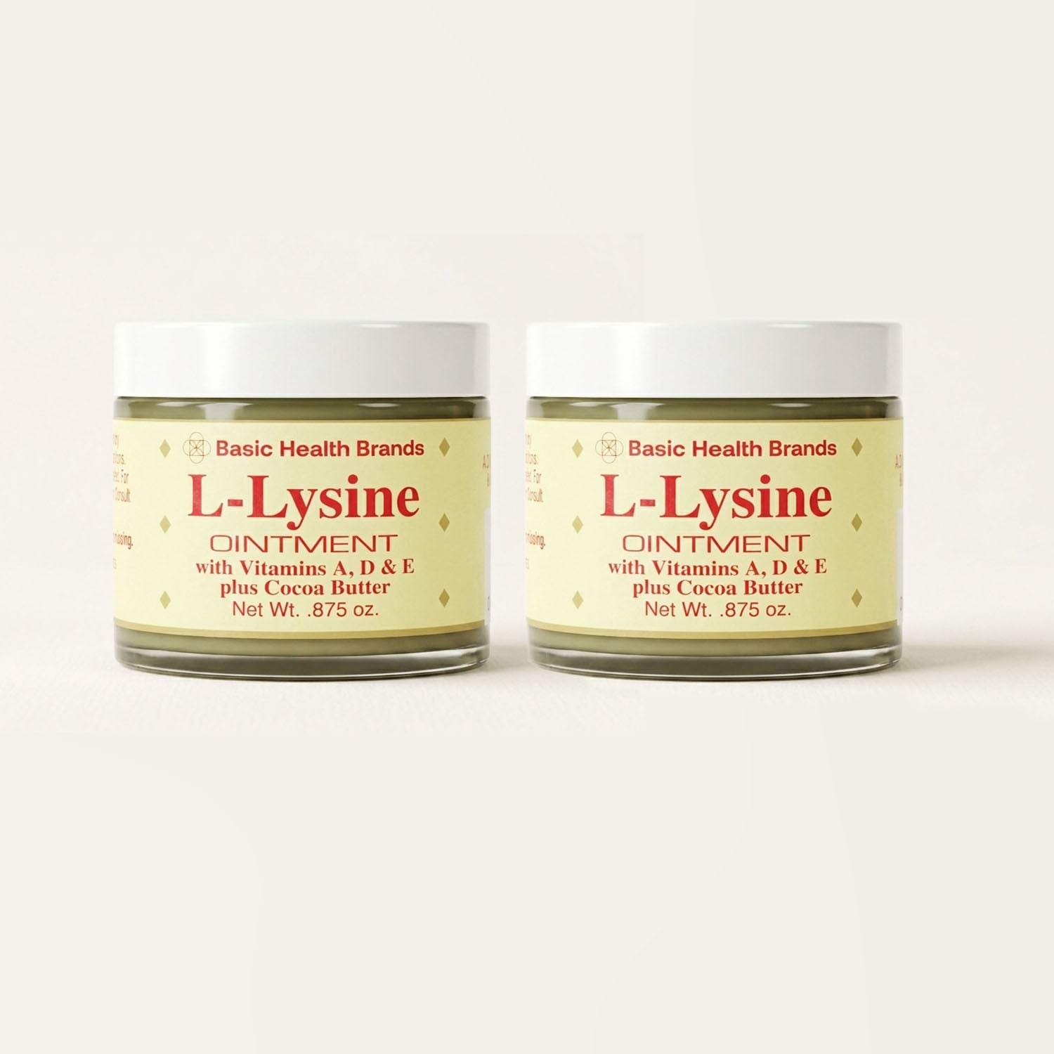 2 Pack Basic Health Brands® L-Lysine Ointment