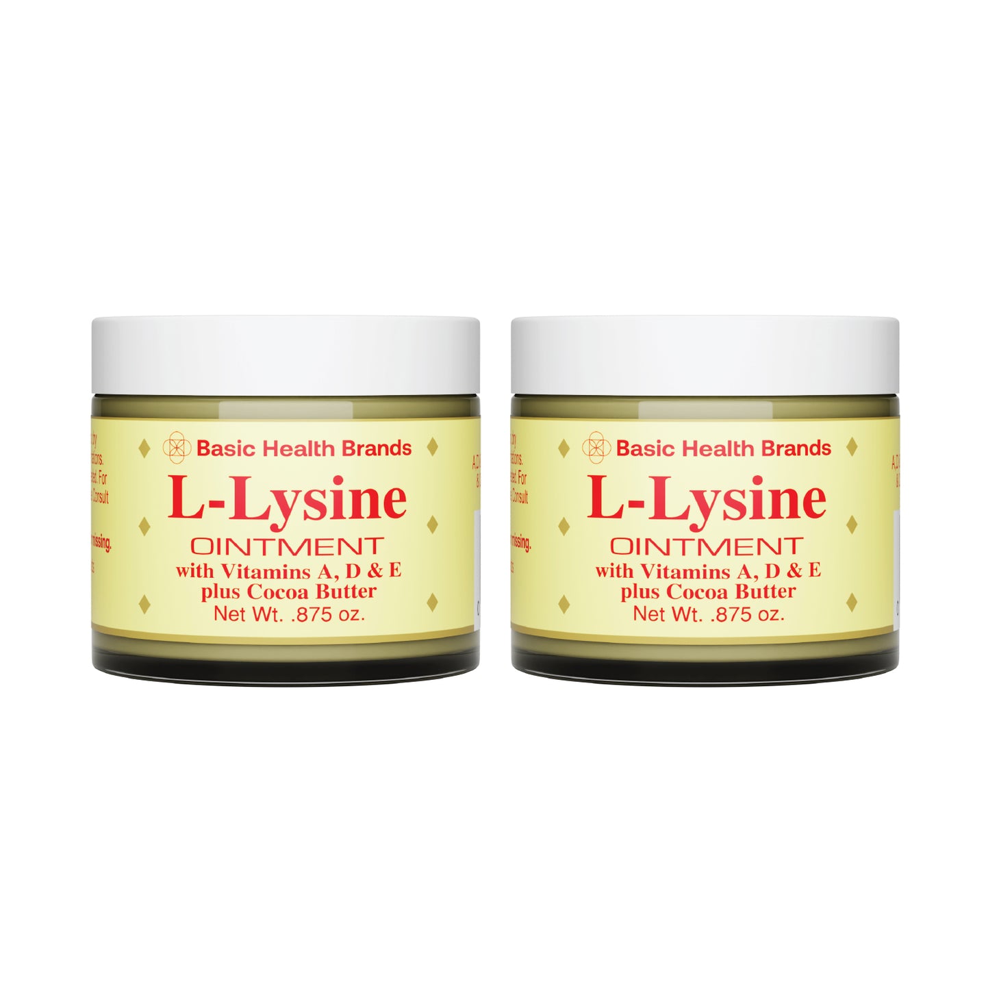 2 Pack Basic Health Brands® L-Lysine Ointment