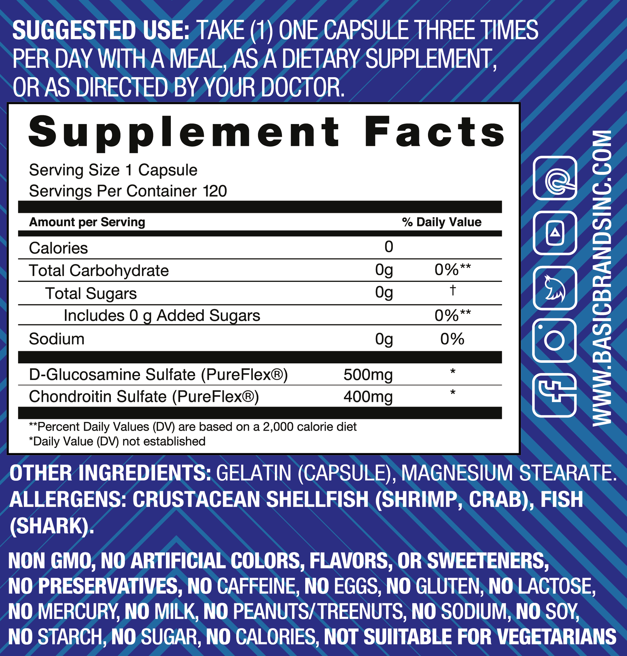 Basic Health Brands® Move Pureflex Glucosamine Chondroitin