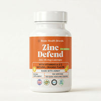 Basic Health Brands Zinc Lozenges, Orange, 100 Count